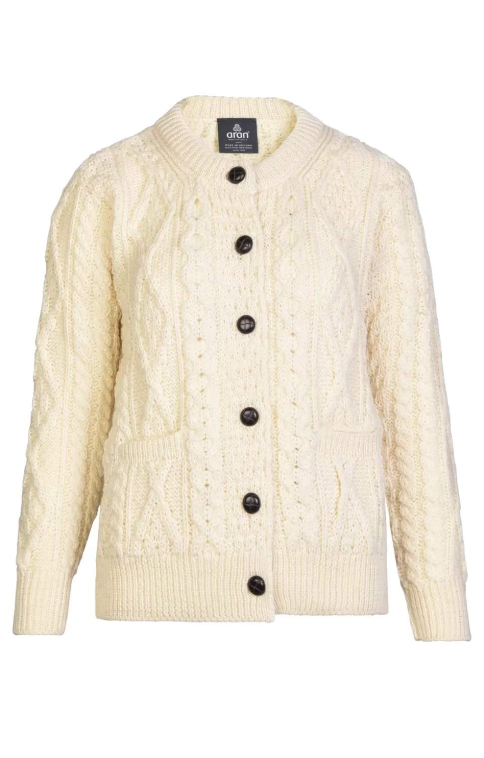 * Knitwear | Ladies Aran Lumber Jacket