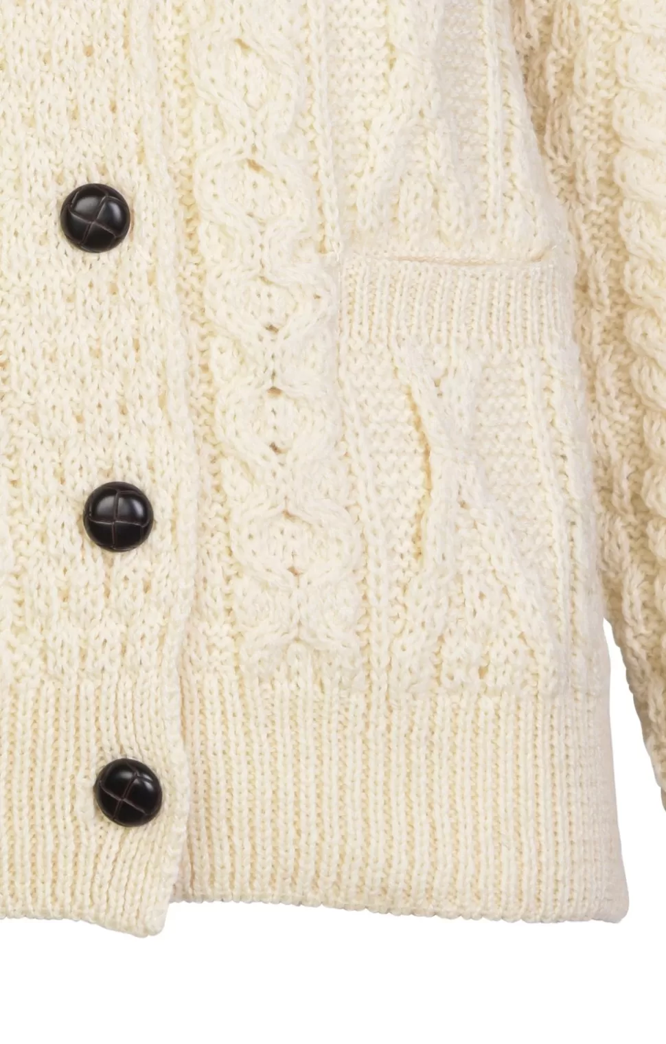 * Knitwear | Ladies Aran Lumber Jacket