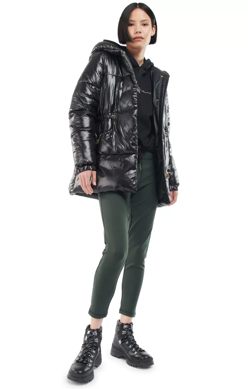 * Jackets | Ladies Barbour International Alta Shine Quilted Jacket