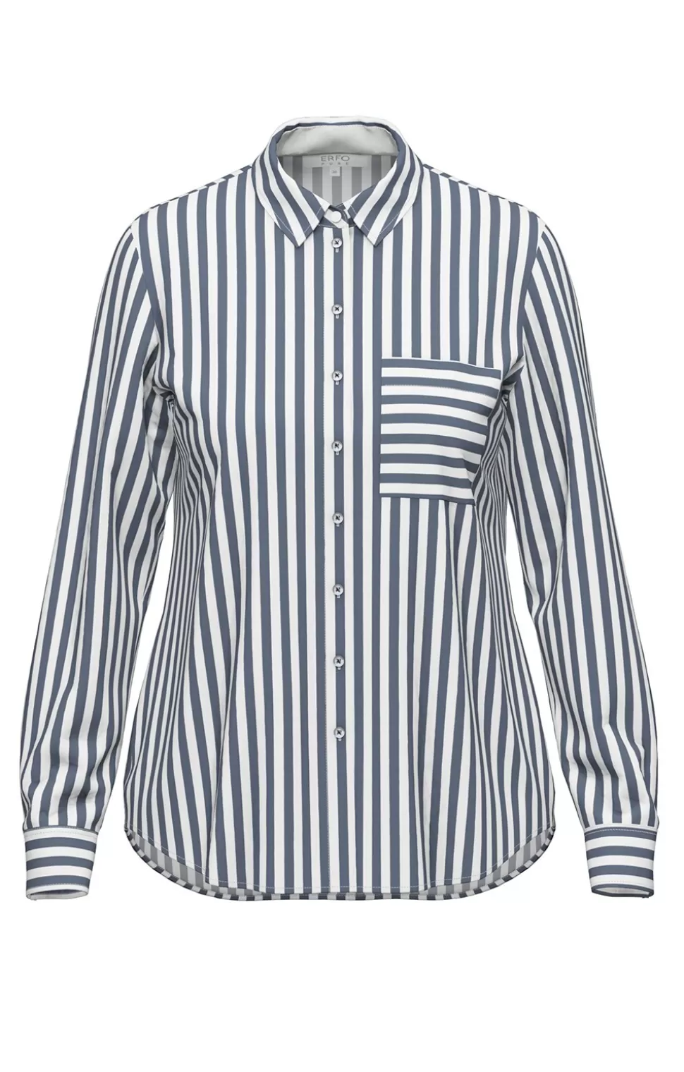 * Blouses & Shirts | Ladies Erfo Long Sleeved Stripe Shirt