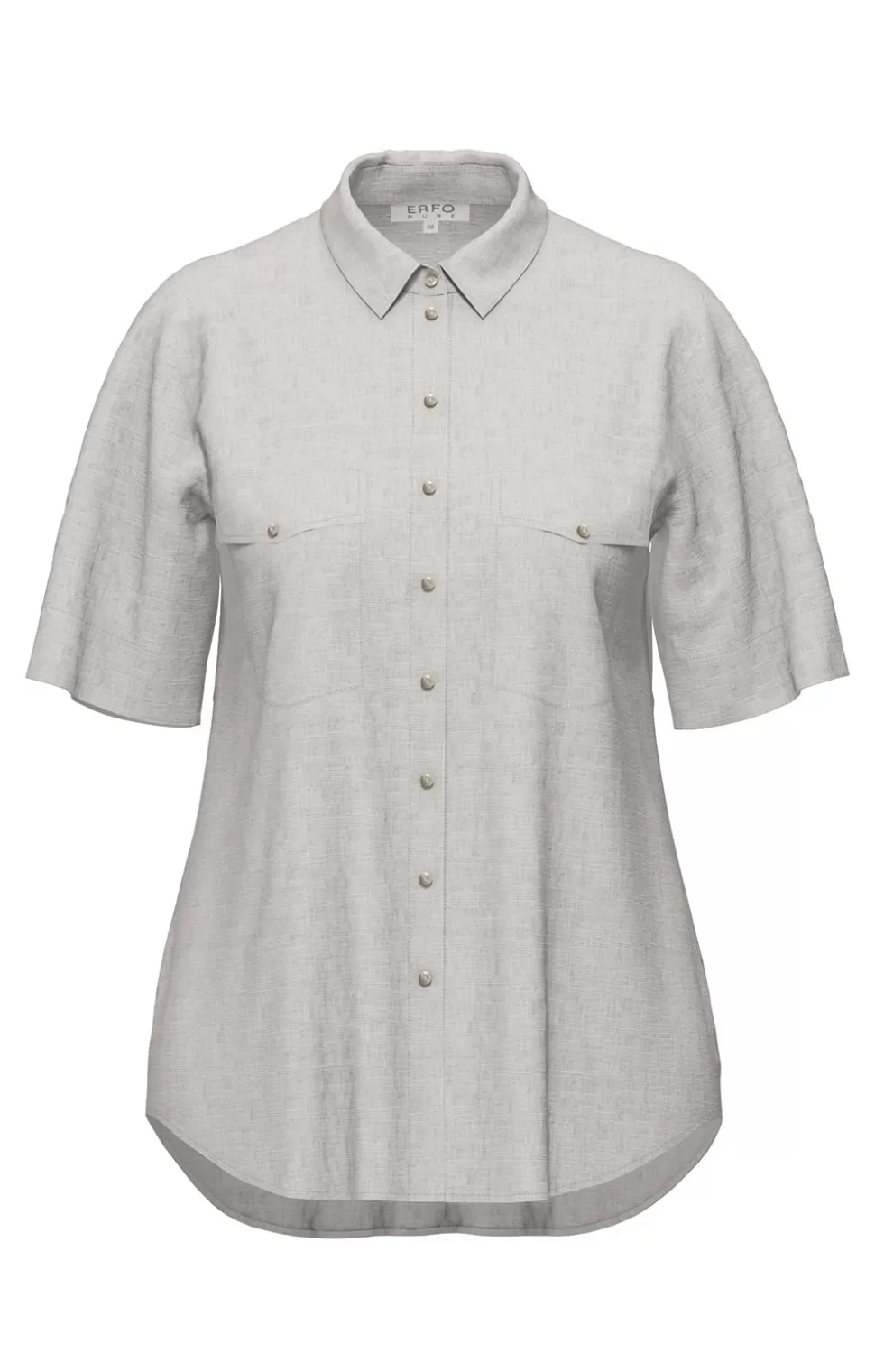 * Blouses & Shirts | Ladies Erfo Short Sleeved Pocket Shirt