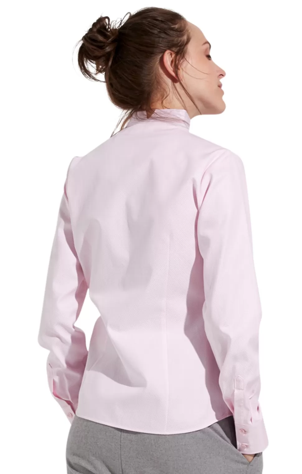 * Blouses & Shirts | Ladies Eterna Tiny Dot Stand Collar Shirt