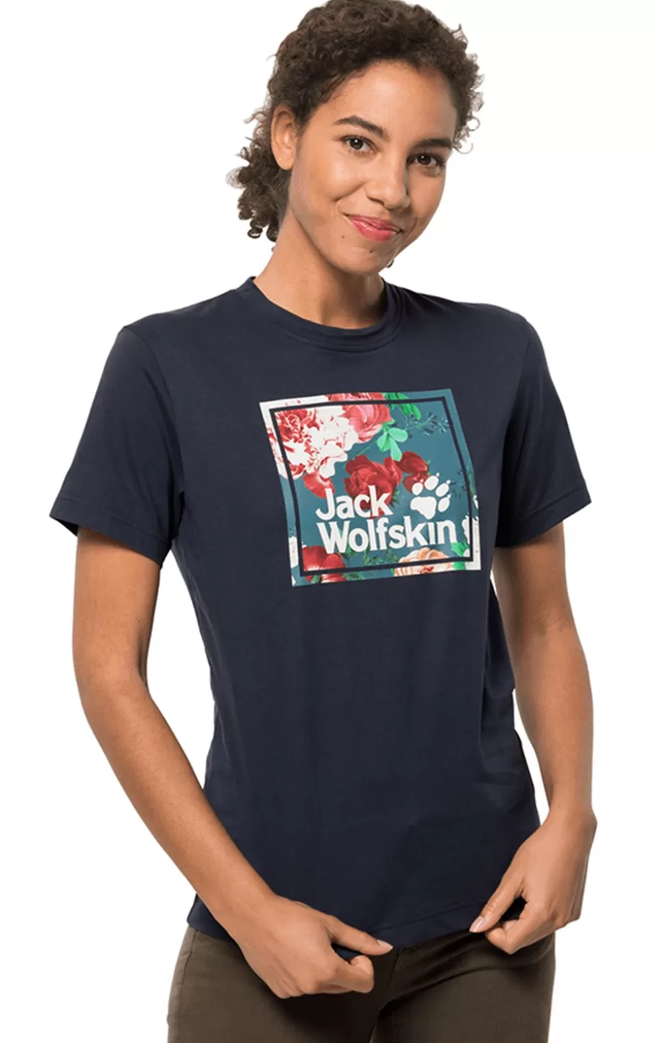 * Blouses & Shirts | Ladies Jack Wolfskin Flower Logo Tee