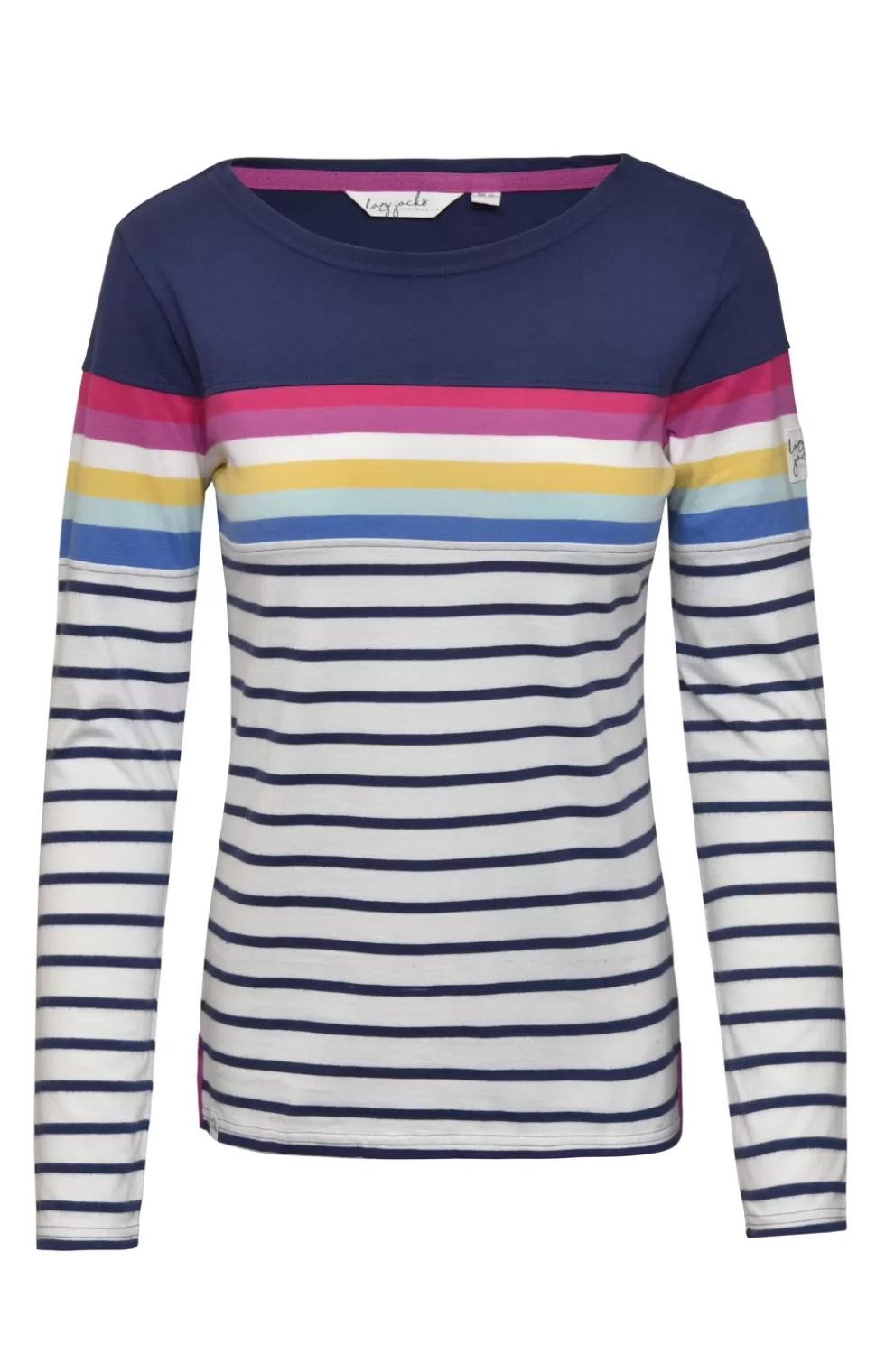 * Blouses & Shirts | Ladies Lazy Jacks Stripe Breton Top