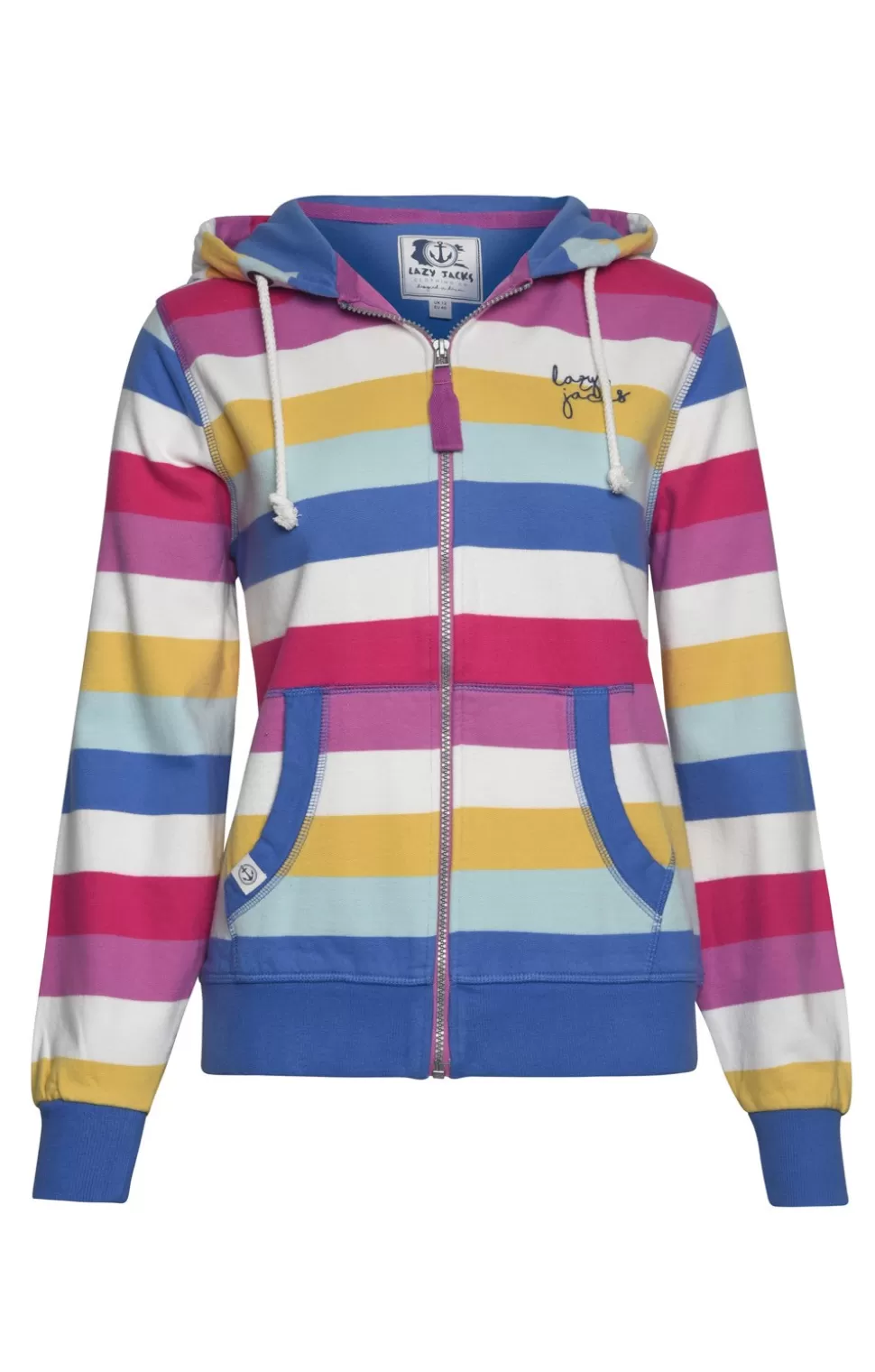 * Knitwear | Ladies Lazy Jacks Zip Through Hoodie