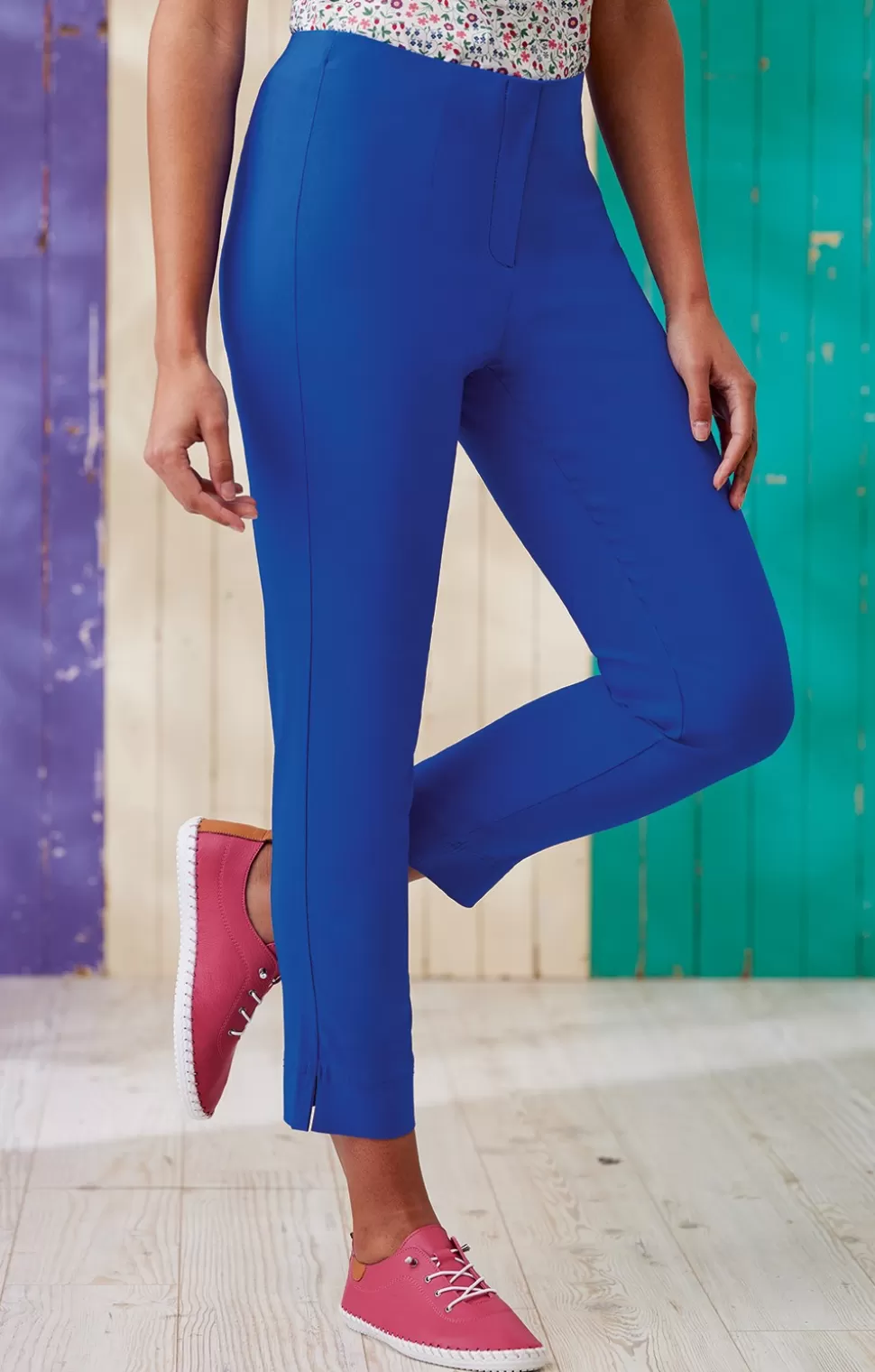 * Trousers | Ladies Pomodoro 7/8 Bengaline Trousers