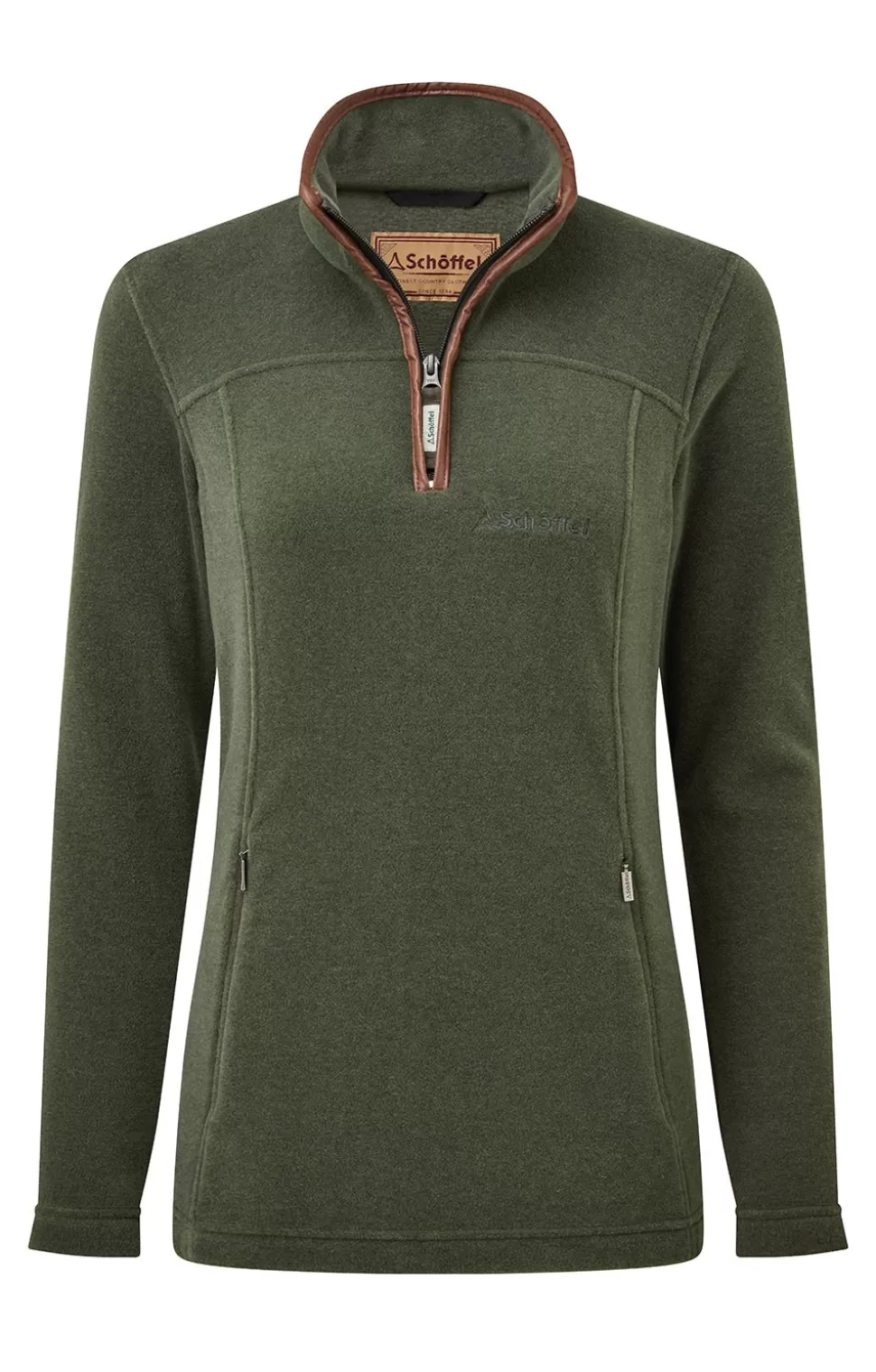 * Knitwear | Ladies Schoffel Tilton 1/4 Zip Fleece