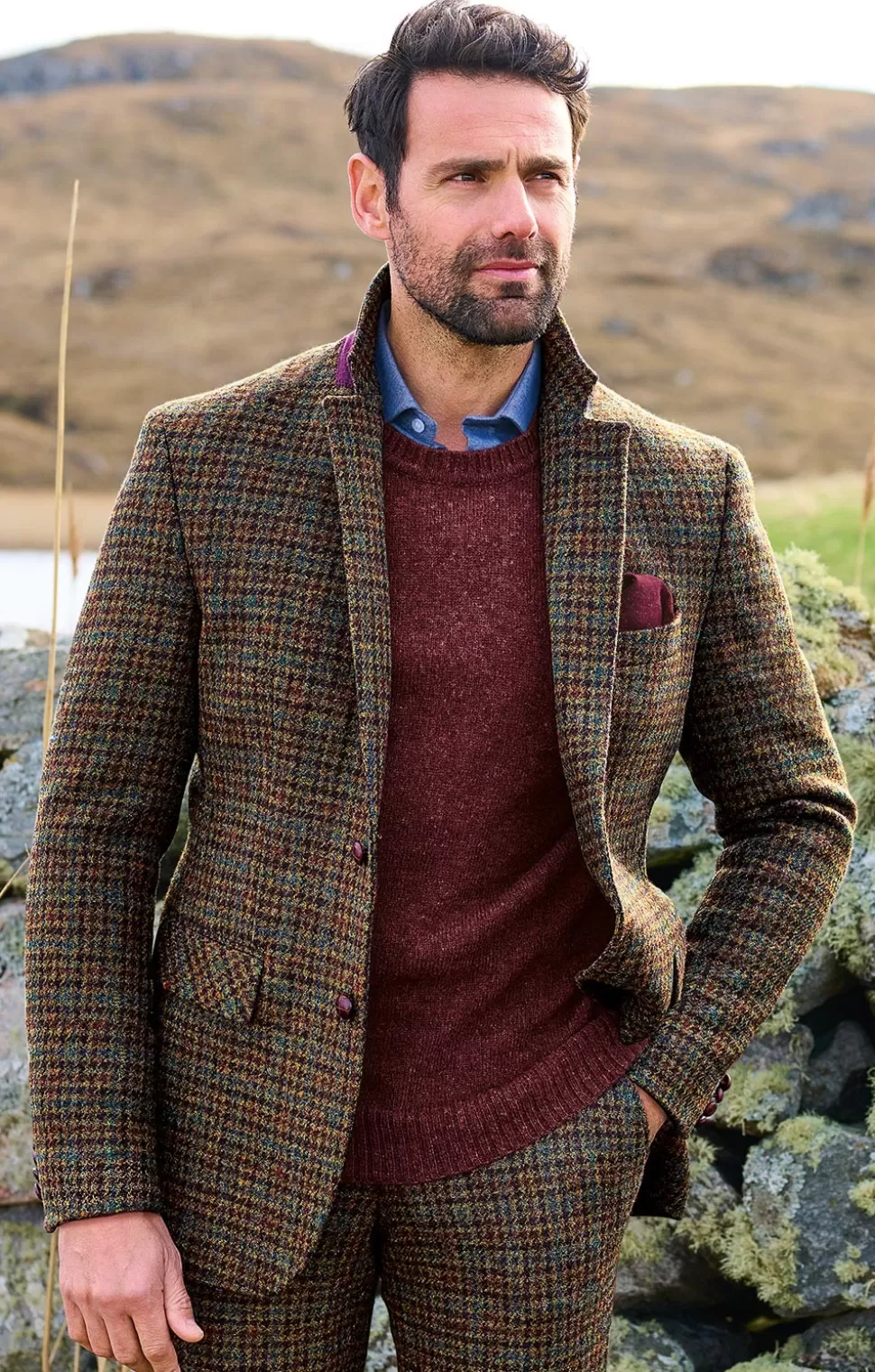 Men's * Jackets | Men's Harris Tweed Jacket